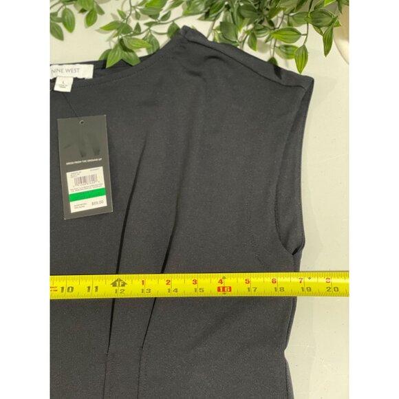 Nine West Womens Black Sleeveless Top Size L - Picture 11 of 14